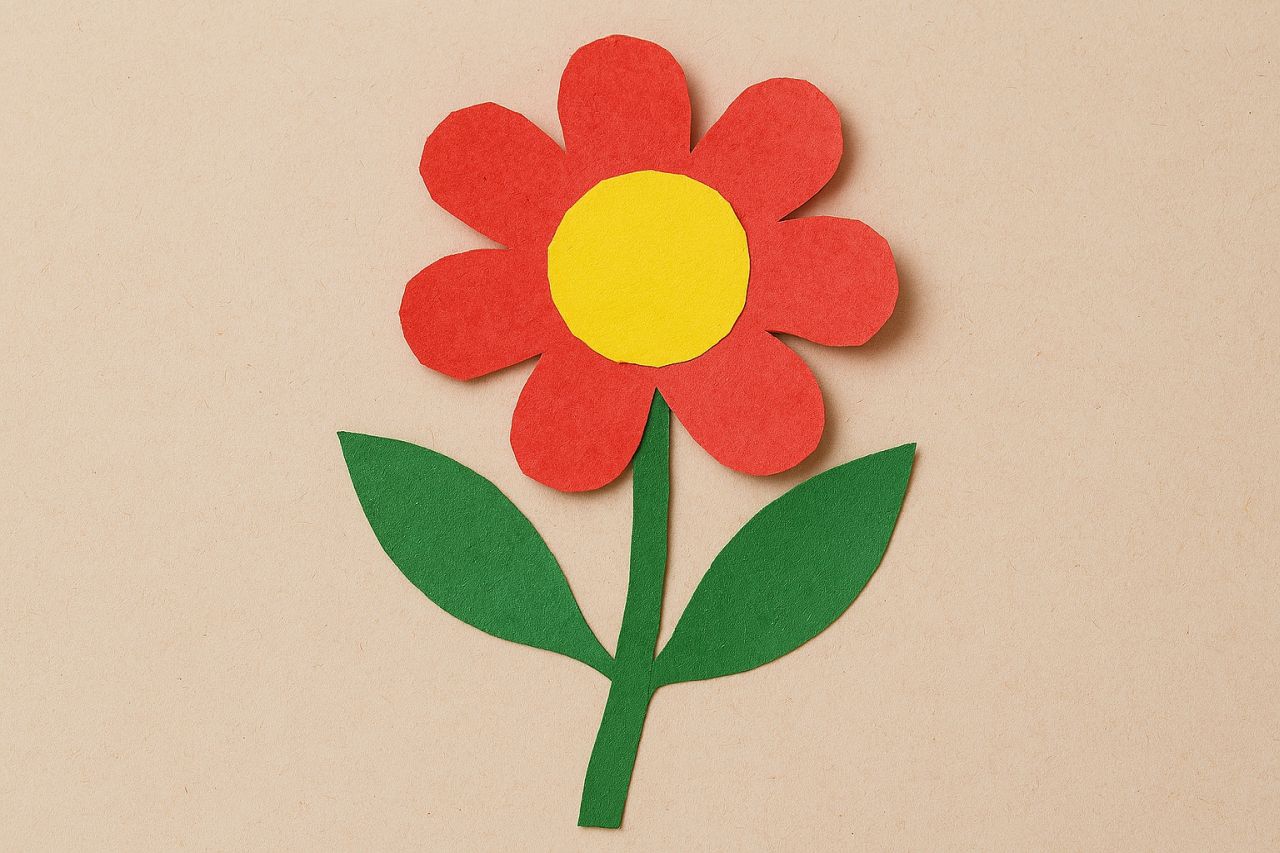 Papierblume, KI-generiert